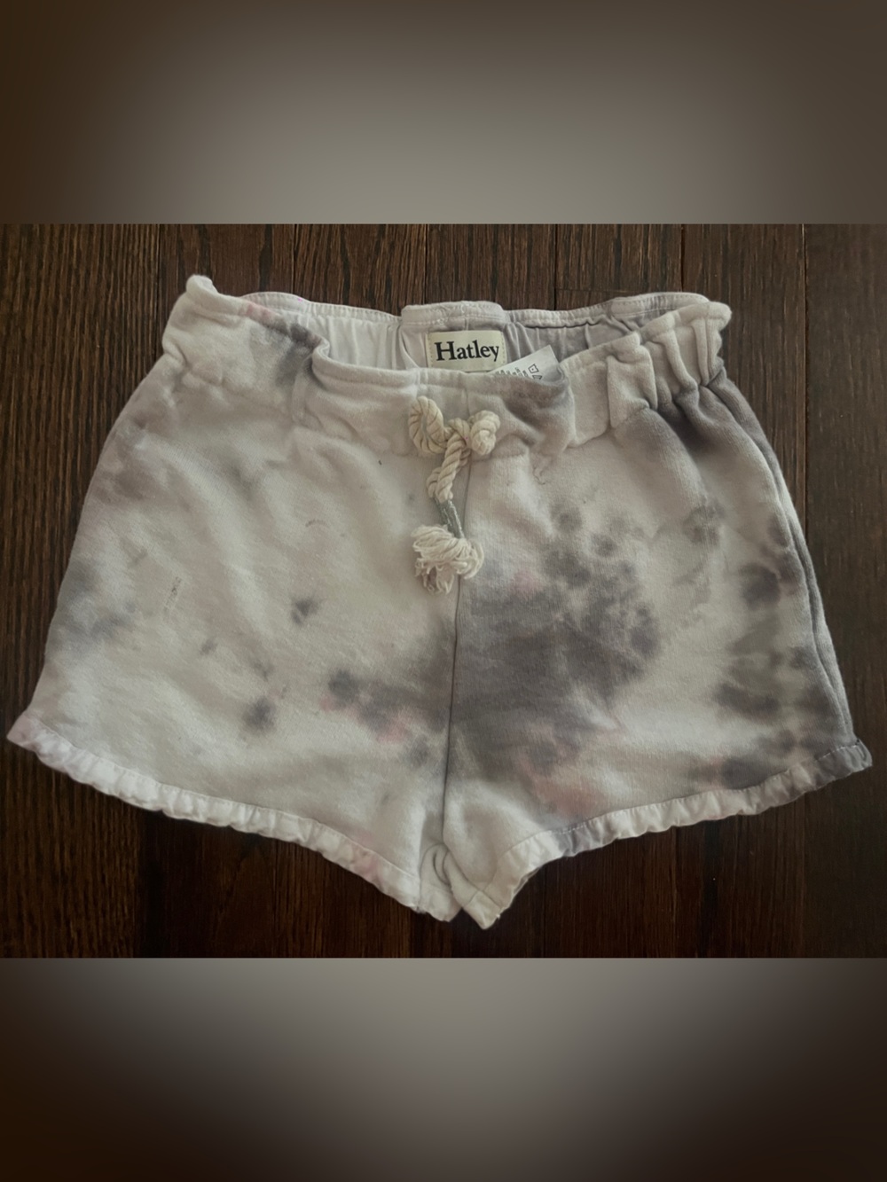 Hatley Tie-Dye Baby Romper in Gray and Pink